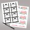 Avery Adhesive Name Tags, Wedding Guest, Bride & Groom, 2-1/3" x 3-3/8", 80 Name Stickers (80020)